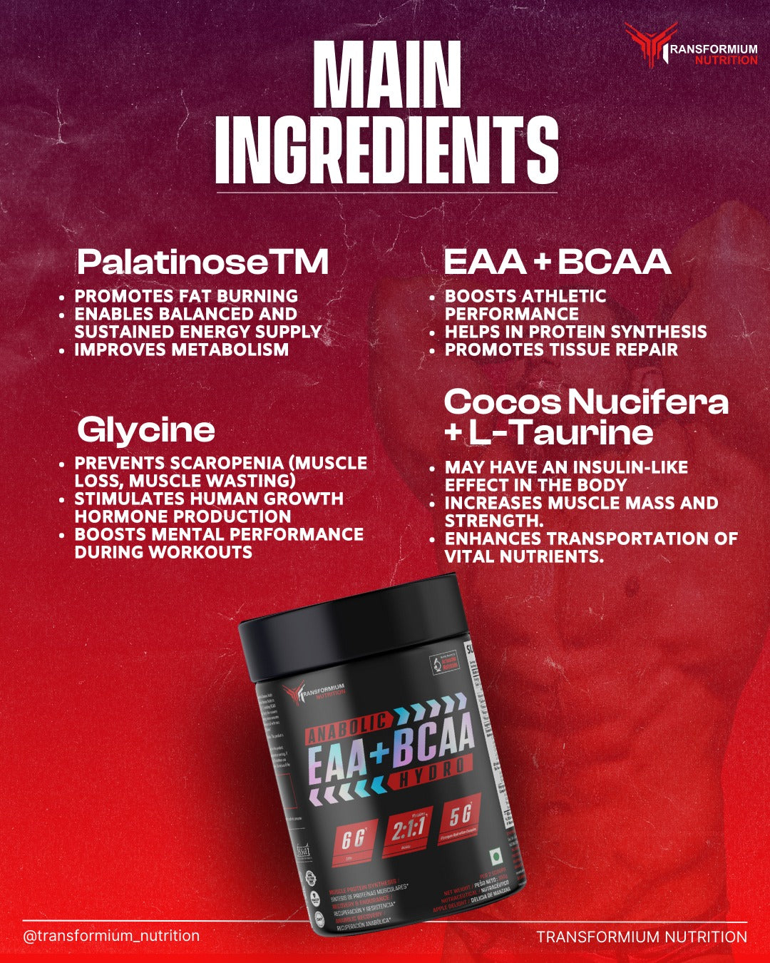 Anabolic EAA + BCAA Hydro (Burn Fat & Prevent Muscle Breakdown)