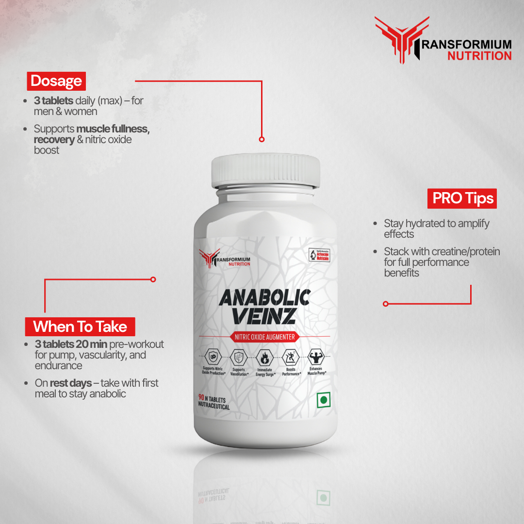 Anabolic Veinz ( Nitric Oxide Booster || Stim Free Preworkout)