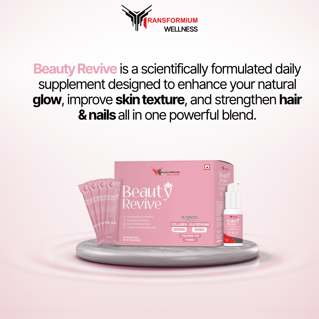 Beauty Revive – Premium Collagen & Glutathione Blend for Radiant Skin, Hair & Nails