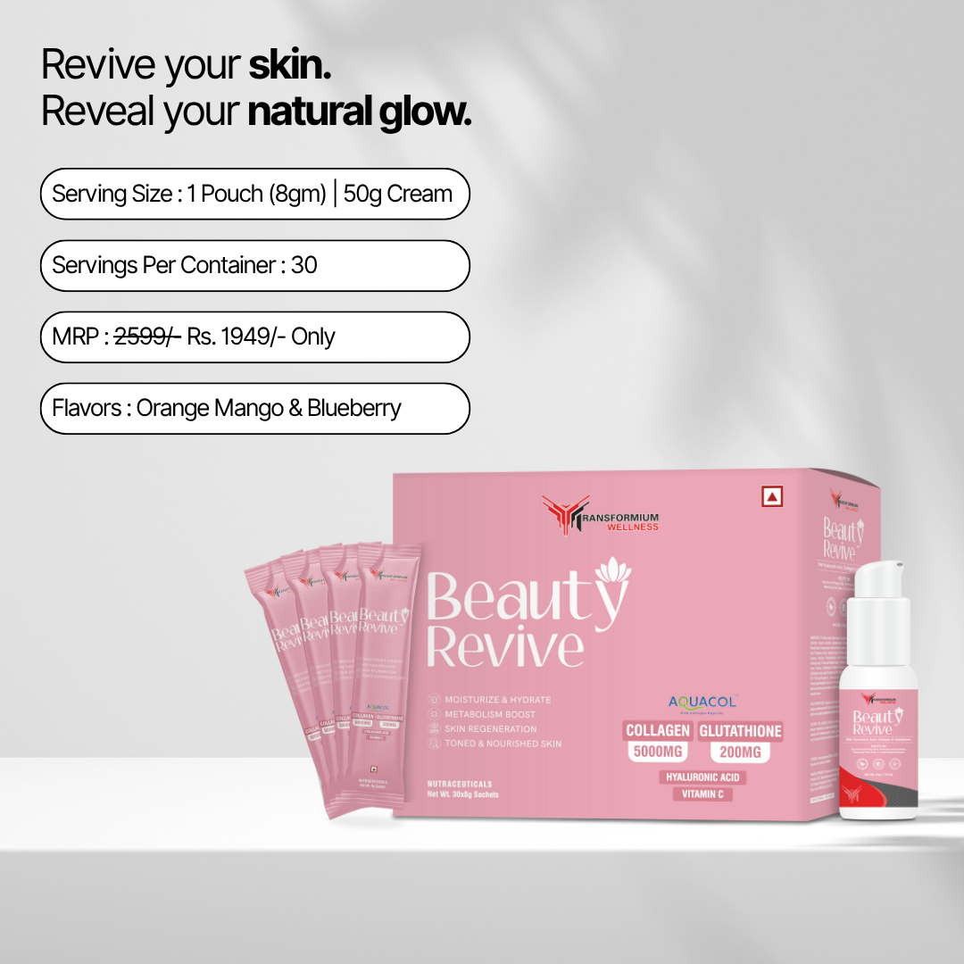 Beauty Revive – Premium Collagen & Glutathione Blend for Radiant Skin, Hair & Nails