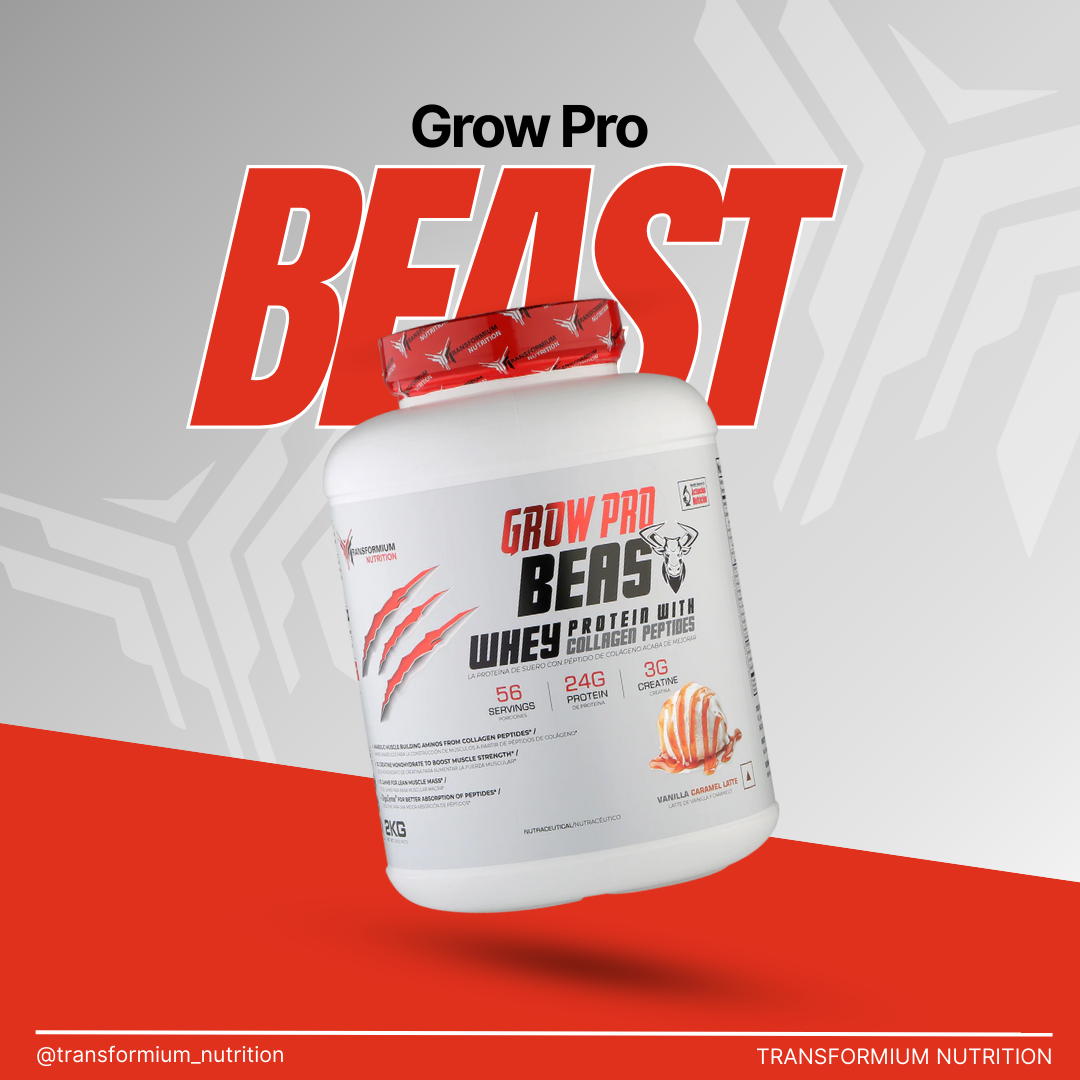 Grow Pro Beast (95% Hydrolyzed Bovine Protein + Whey Protein)