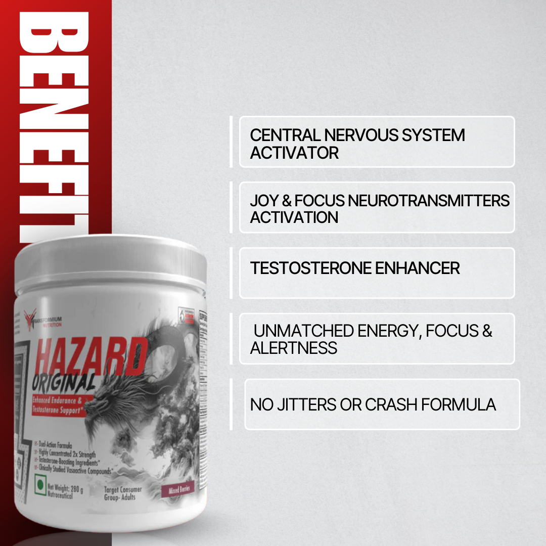 Hazard Original (Dopamine, Norepinephrine Serotonin Stimulating Pre Workout)