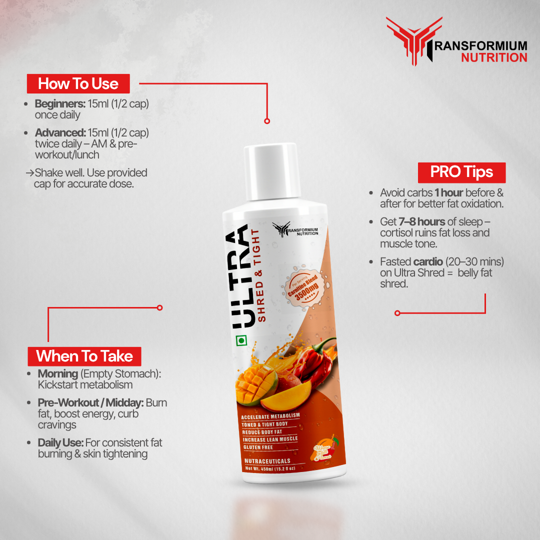 Ultra Shred & Tight (Non- Stimulant Fat Burner With Carnitine)