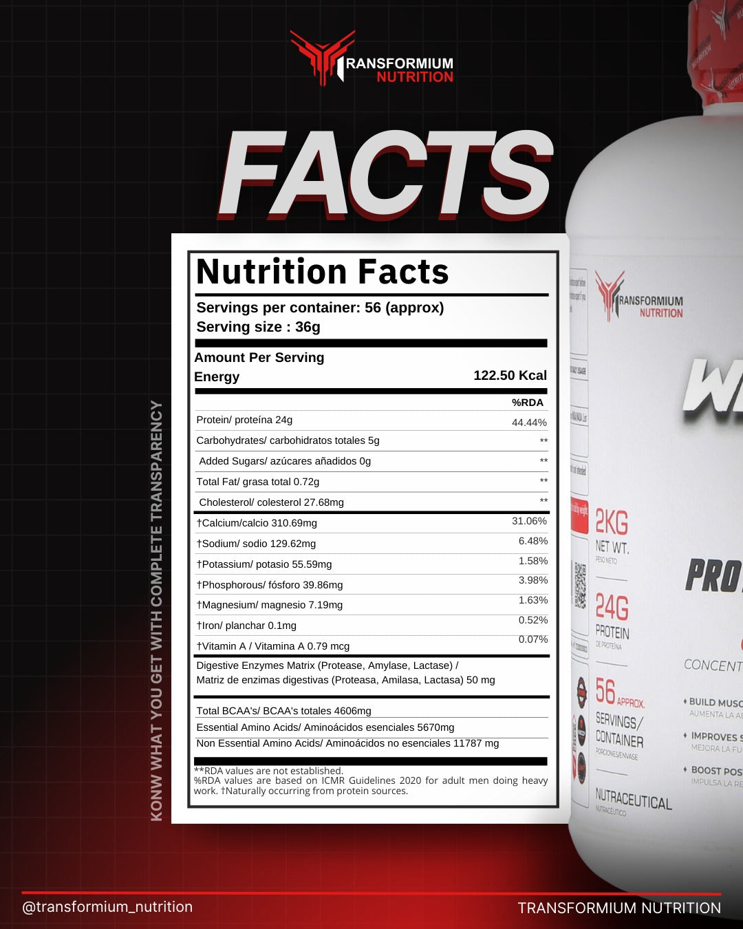 Whey4Mium (Whey Protein Isolate + Amino Peptides)