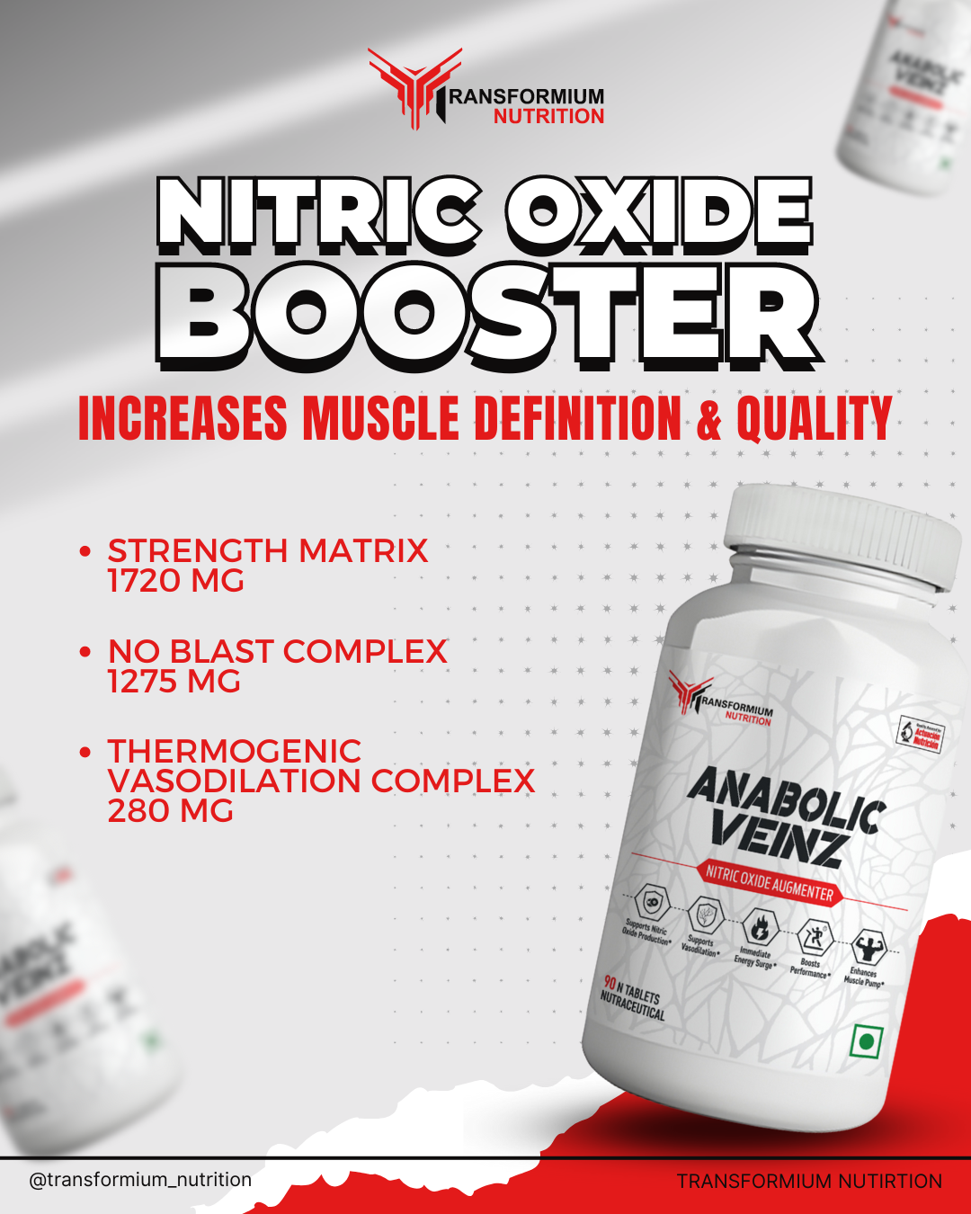 Anabolic Veinz ( Nitric Oxide Booster || Stim Free Preworkout)