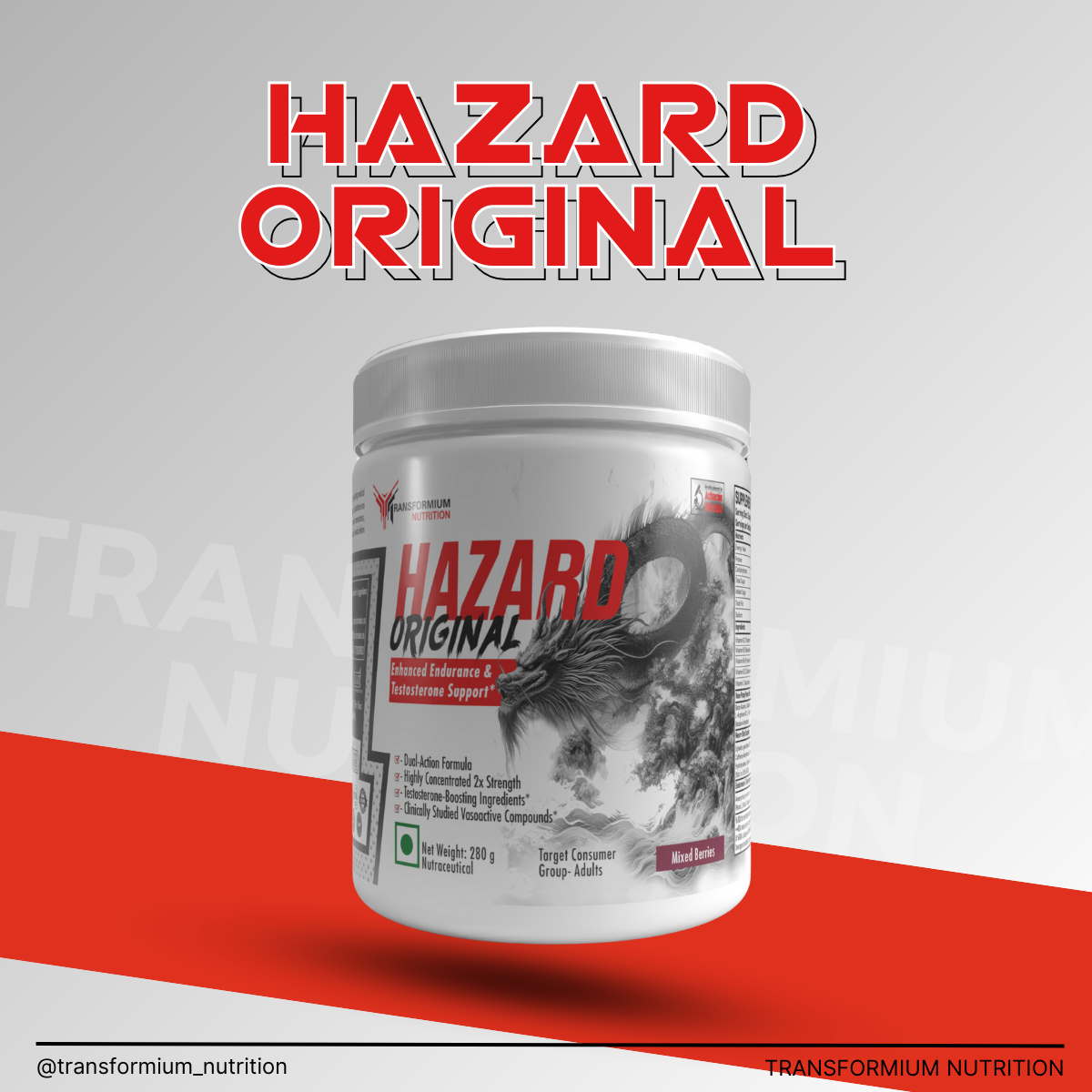 Hazard Original (Dopamine, Norepinephrine Serotonin Stimulating Pre Workout)