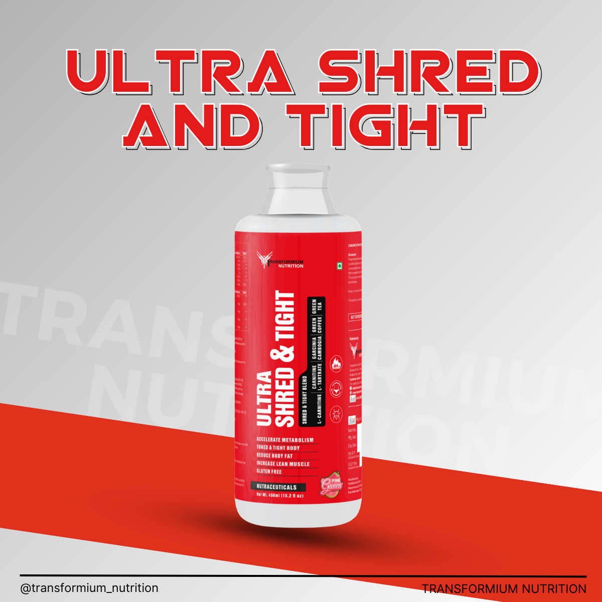 Ultra Shred & Tight (Non- Stimulant Fat Burner With Carnitine)