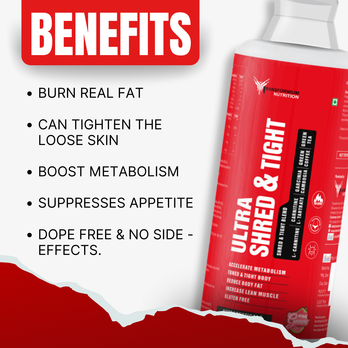 Ultra Shred & Tight (Non- Stimulant Fat Burner With Carnitine)