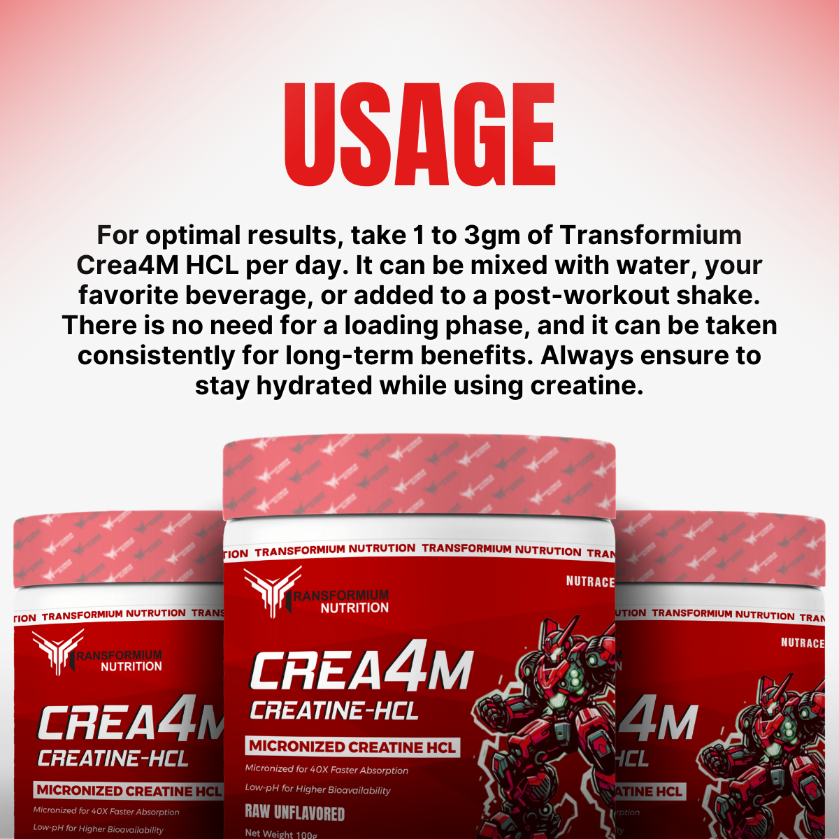 Crea4M HCL (Creatine Hcl)