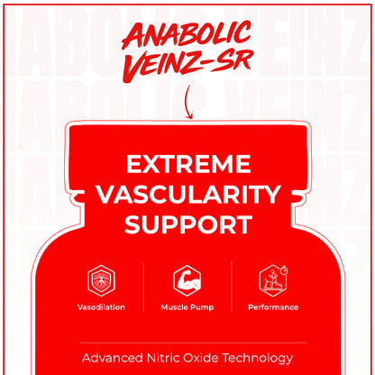 Anabolic Veinz SR ( Nitric Oxide Booster || Stim Free Preworkout)