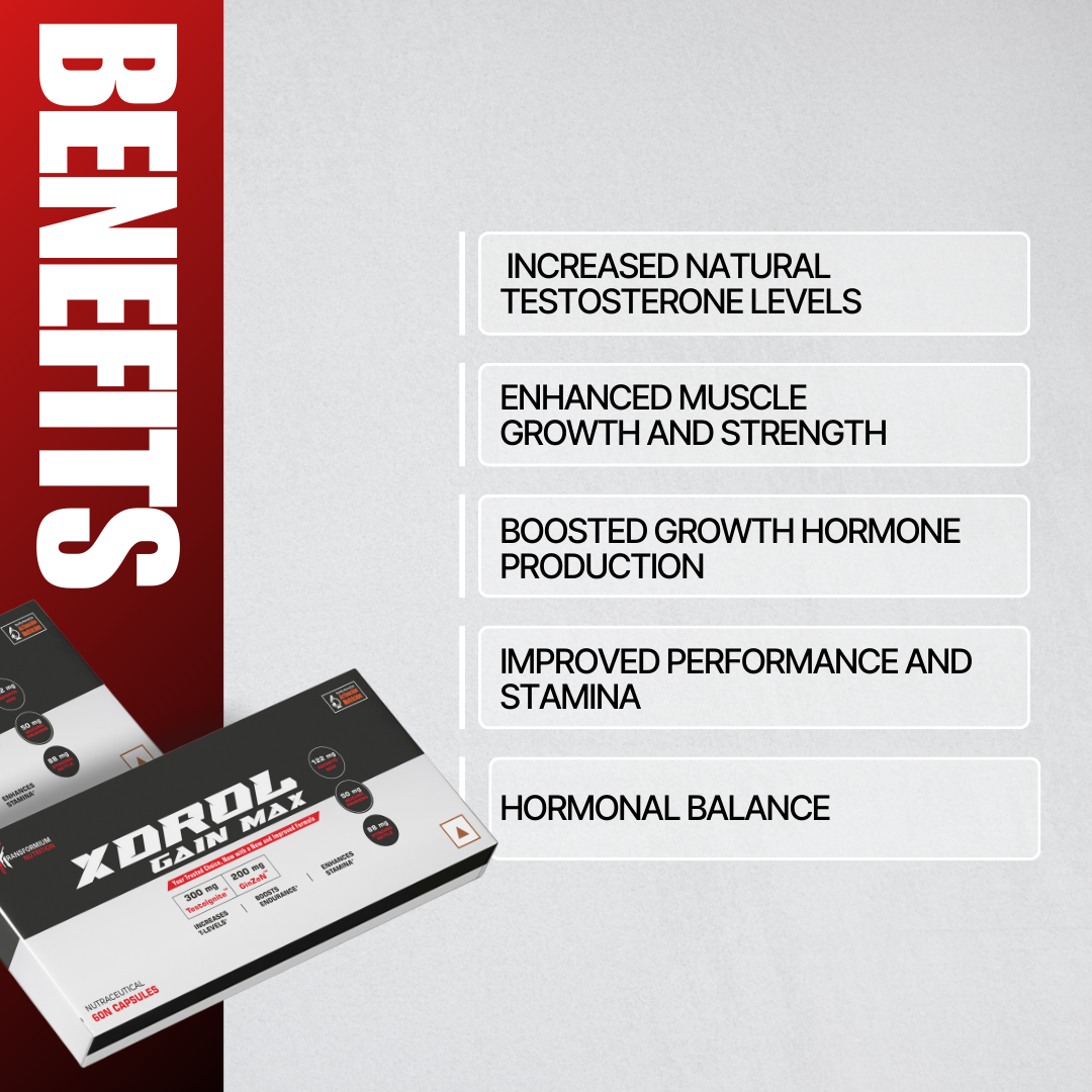 X-Drol Gain Max (GH & Testosterone Maximizer) [Now with New & Improved Formula]