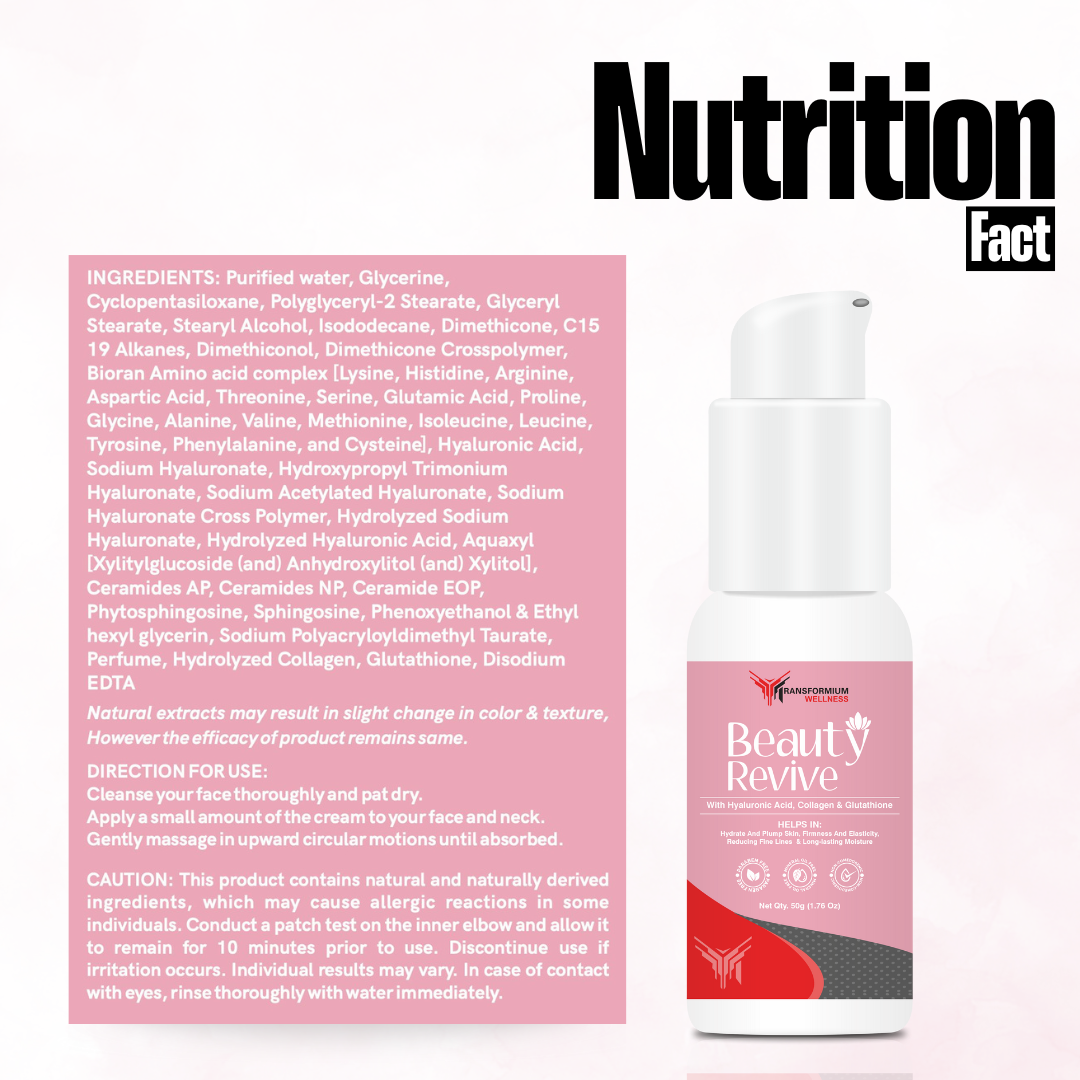 Beauty Revive – Premium Collagen & Glutathione Blend for Radiant Skin, Hair & Nails