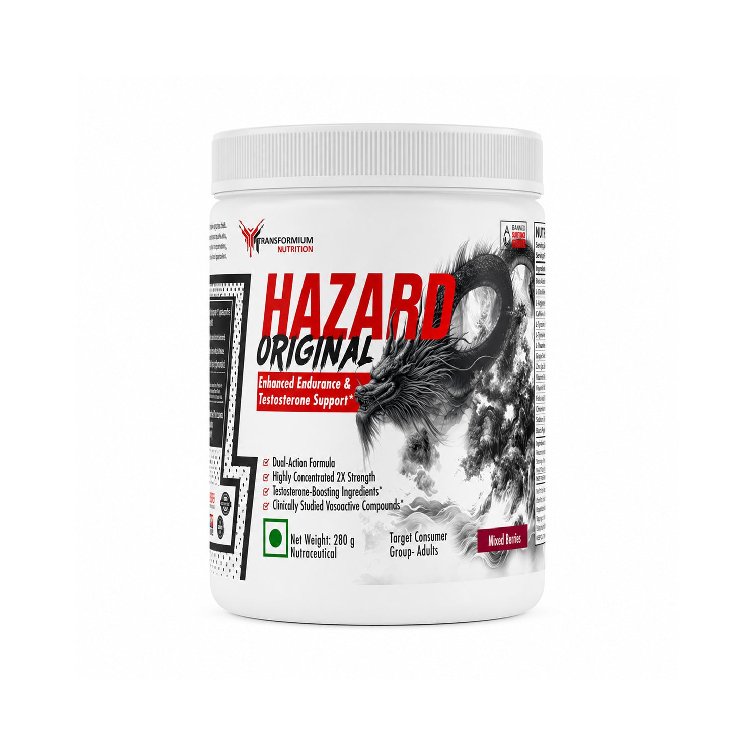 Hazard Original (Dopamine, Norepinephrine Serotonin Stimulating Pre Workout)