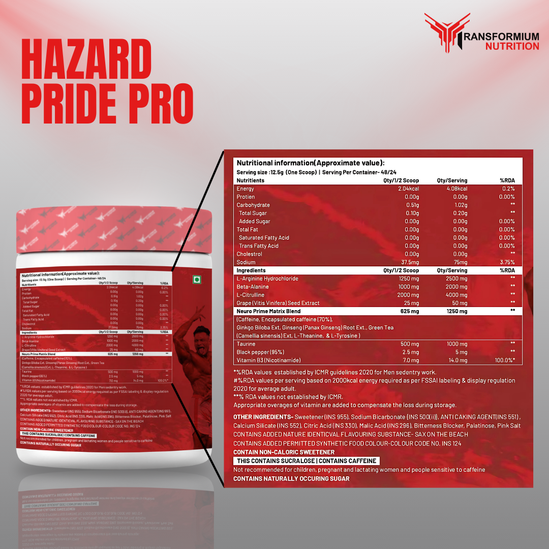 Hazard Pride Pro Pre-Workout