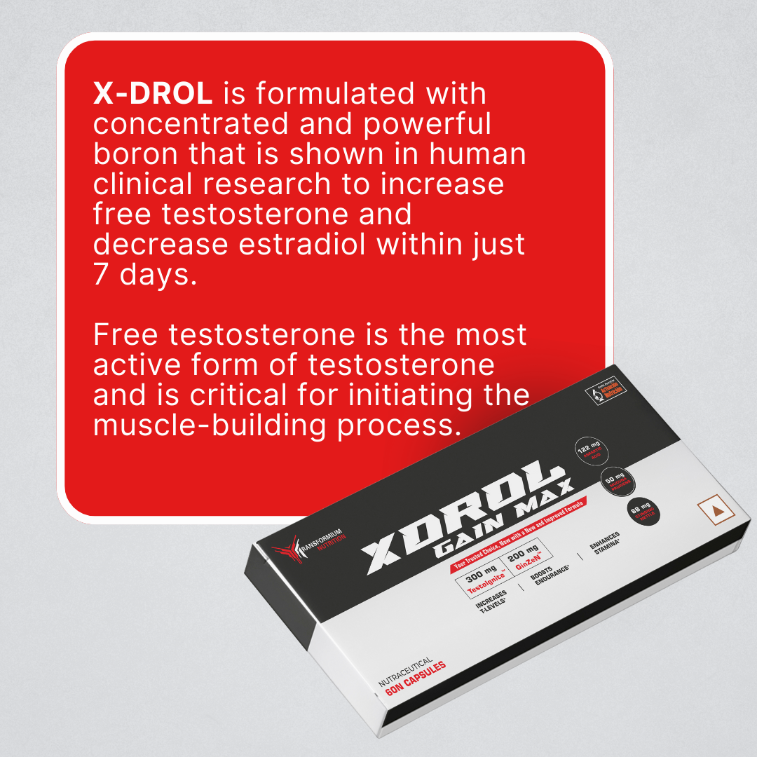 X-Drol Gain Max (GH & Testosterone Maximizer) [Now with New & Improved Formula]
